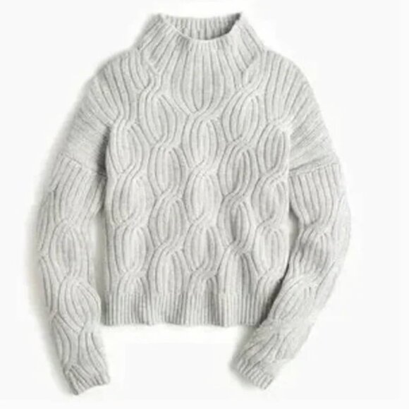J. Crew Sweaters - J.Crew Collection cashmere cable-knit turtleneck sweater jumper K2949 M